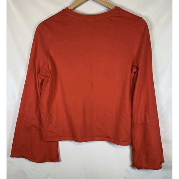The Range NYC Red Stark Flare Long Bell Sleeve Women’s Top Size Medium - Picture 8 of 8